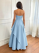 Elegant Crepe Sweetheart Sleeveless A-Line Floor Length Prom Dress, PD4108