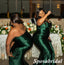 Sexy Soft Satin Sweetheart V-Neck Mermaid Floor Length Bridesmaid Dresses, BD3365