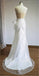 Sparkly Spaghetti Straps White Mermaid Sequin Prom Dresses, Evening Dress, PD2401