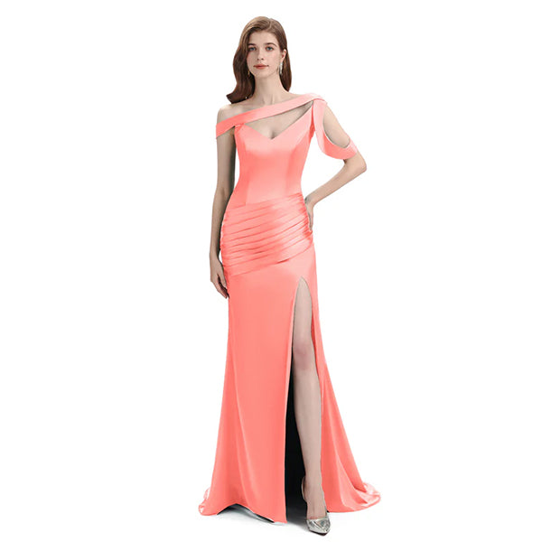 Mismatched Mermaid Coral Sexy Elegant Mermaid Long Bridesmaid Dresses, BD3391