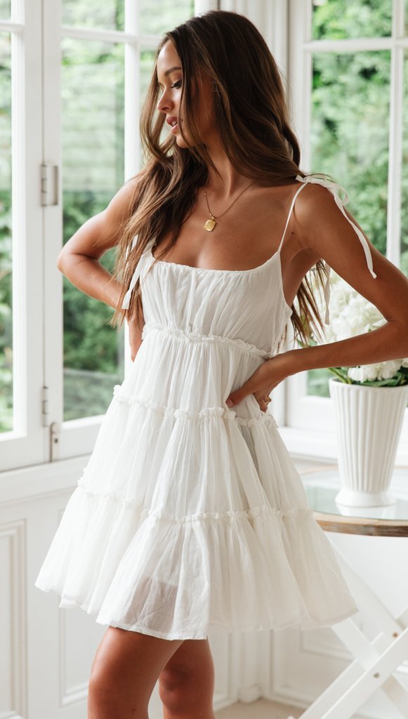 Sexy White Chiffon Spaghetti Straps Sleeveless A-Line Short Prom Dresses/Homecoming Dresses, PD3520