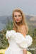 Elegant Satin Off Shoulder Sleeveless A-Line Long Wedding Dresses, WD3105