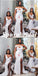 Sexy Mismatched Soft Satin Mermaid Floor Length Bridesmaid Dresses, BD3356