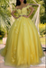 Private Custom Yellow Gown Dress