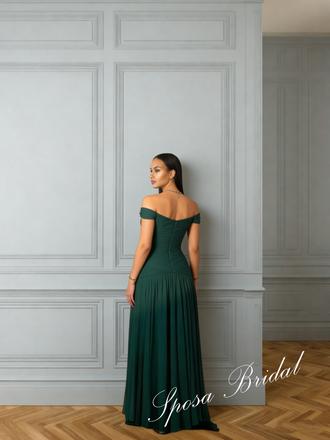 Elegant Chiffon Off Shoulder A-Line Mother Of The Bride Dresses with Appliques, SFM012