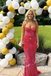 Shiny Special Fabric Spaghetti Straps Mermaid Floor Length Prom Dress, PD4092