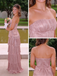 Shiny Special Fabric Sweetheart Strapless A-Line Floor Length Prom Dress, PD4115