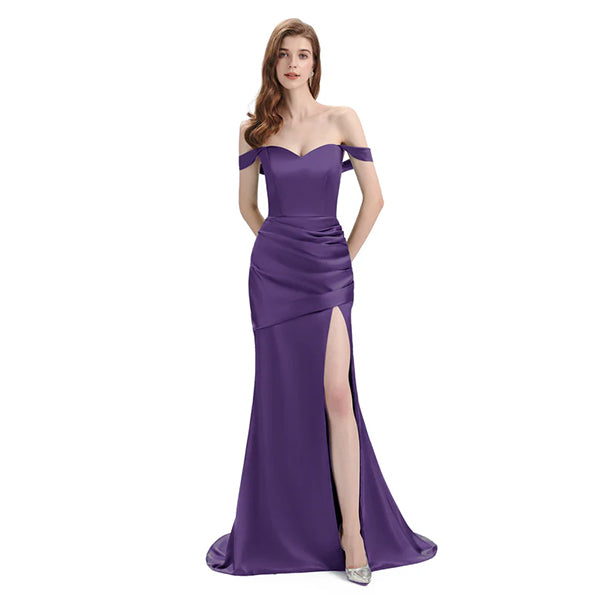 Mismatched Mermaid Plum Sexy Elegant Mermaid Long Bridesmaid Dresses, SposaBridal Mismatched Mermaid Plum Sexy Elegant Mermaid Long Bridesmaid Dresses, SposaBridal