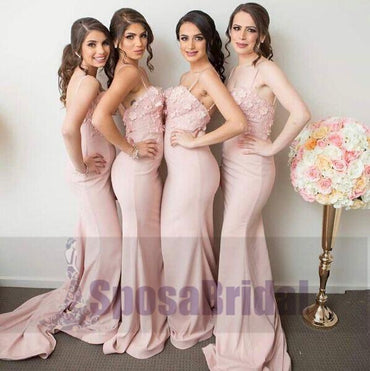 Spaghetti Beaded Light Blue Chiffon Prom Dresses, Formal Dresses, Evening Dresses, PD0473