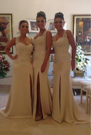 Off Shoulder Side Split Lace Sexy Mermaid Affordable Impressive Wedding Guest Dresses, WG193