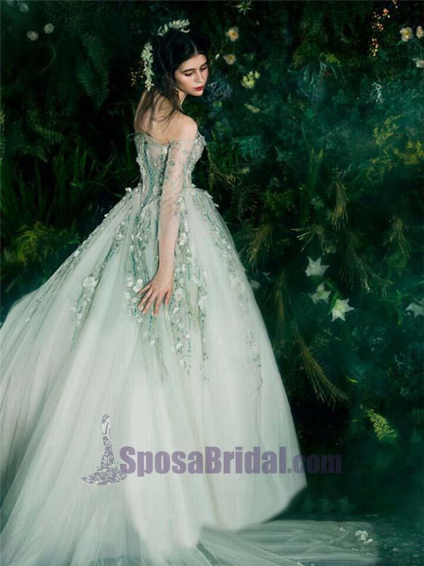 Green Fairy Beautiful Long Unique New Design Elegant Lace Up Back Char SposaBridal Green Fairy Beautiful Long Unique New Design Elegant Lace Up Back Char SposaBridal