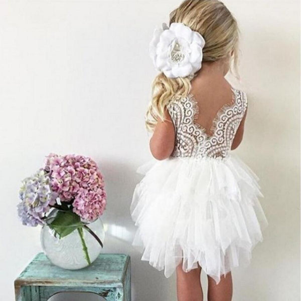 Tulle Lace Sleeveless Flower Girl Dresses, Lovely Tutu Dresses, FGS002 ...