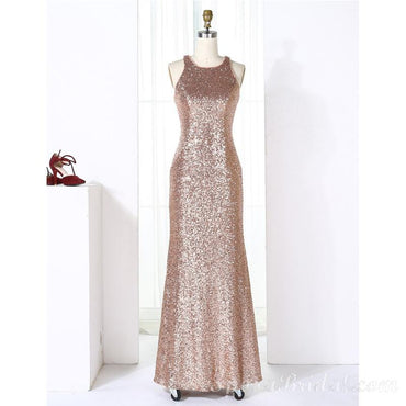 Sparkly Popular Cheap Bling Silver Sequin Sexy Mermaid Long Bridesmaid  dresses, WG46
