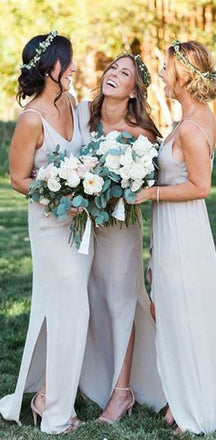 Mismatched Chiffon Lace Bridesmaid Dresses, Wedding Party Dresses, Cheap Bridesmaid Dresses, PD0312