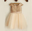Cap Sleeve Round Neck Tulle Flower Girl Dresses, Popular Little Girl Dresses, FGS025 - SposaBridal
