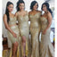 Sequin Sparkly Side Slip New Different Style Custom Bridesmaid Dress, Wedding Party Dresses , WG233