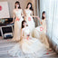 Charming Popular Pretty Cheap Off Shoulder Scoop Bridesmaid Dresses,wedding guest dress, PD0346