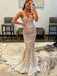 Sexy Gradient Sequin Sweetheart Sleeveless Mermaid Long Prom Dresses, PD3608