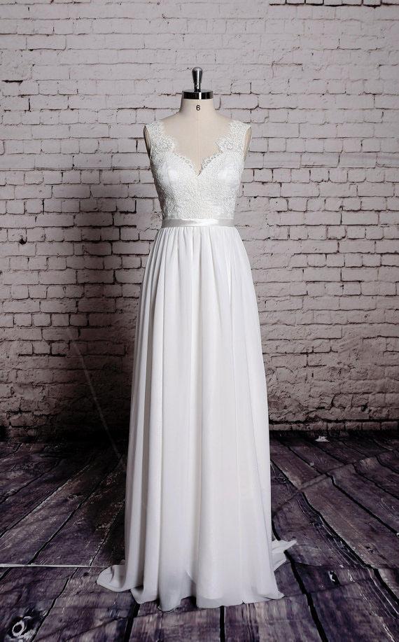 cheap beach wedding dresses online Tulle A-line Off-the-Shoulder Beach Wedding Dresses With Side Slit, MW889