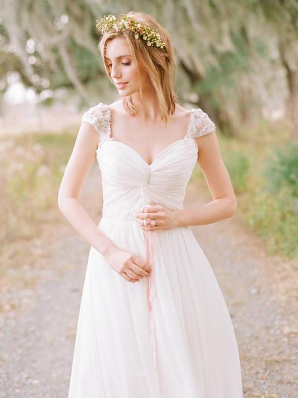 Cap Sleeve Beaded Unique Casual Cheap Beach Wedding Dresses, WD314 SposaBridal Cap Sleeve Beaded Unique Casual Cheap Beach Wedding Dresses, WD314 SposaBridal