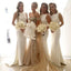 Charming White Simple Sexy Mermaid Women Elegant Long Wedding Party Bridesmaid Dresses, WG79 - SposaBridal