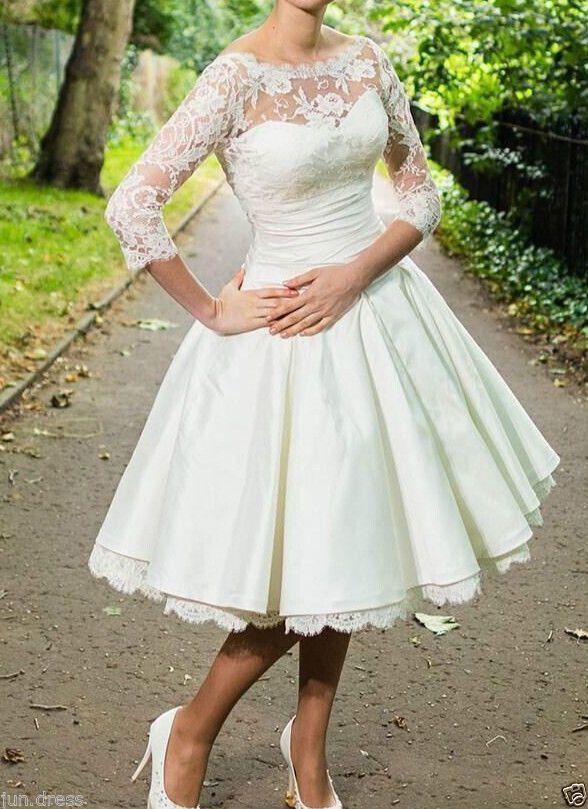 short wedding dresses online Sweetheart Short Satin Wedding Dress Sleeveless Knee Length Summer Wedding Reception Dress