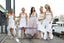 White Spaghetti Straps Custom Made Cheap Mermaid Bridesmaid dress, PD0644