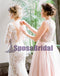 Long Full Lace Mermaid Long Sleeves New Unique Design High Quality Wedding Dresses, PD0531