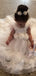 A-line Cap Sleeves Ivory Lace Cute Flower Girl Dresses, FG142
