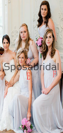 A-line Chiffon Mismatched Formal Long Bridesmaid Dresses WG827