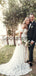 A-line Lace Off the Shoulder Beach Vintage Wedding Dresses WD0479