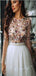 A-line Short Sleevs Beaded Modest Homecoming Dresses BD0435
