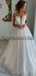 A-line Unique Lace Country Modest Vintage Wedding Dresses WD0412