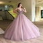 A-line Elegant Sparkly Gorgeous Princess Prom Gown, Purple Stunning Prom dresses, wedding gown,PD0137