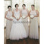 A-line Long Chiffon Sleeveless Elegant Bridesmaid Dress with Lace WG602
