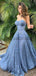 A-line Strapless Lace Sweetheart Vintage Modest Popular Prom Dresses PD1745