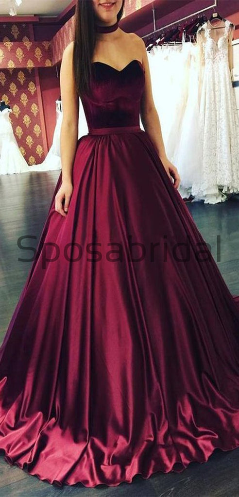 A-line Strapless Sweetheart Elegant High Quality Affordable Prom Dresses, Prom Dress PD1810