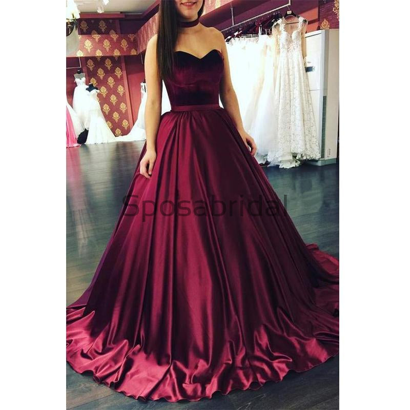 A-line Strapless Sweetheart Elegant High Quality Affordable Prom Dresses, Prom Dress PD1810