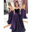 A-line Strapless Sweetheart Elegant Purple High Quality Affordable Prom Dresses, Prom Dress PD1816