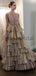 A-line Unique Design V-Neck Long Modest Fashion Formal Prom Dresses PD1751