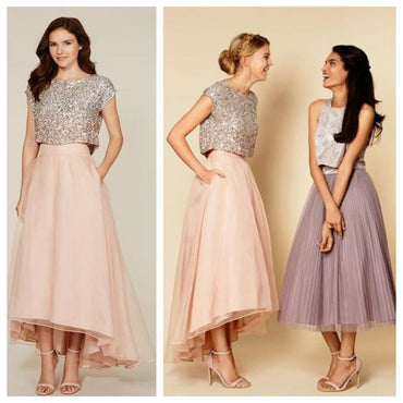 Mismatched Chiffon Lace Bridesmaid Dresses, Wedding Party Dresses, Cheap Bridesmaid Dresses, PD0312