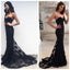 Black Mermaid Sexy Strapless Sweetheart Popular Party Evening Long Prom Dress,PD0041