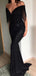 Sexy Black Modest Sweetheart Sequin Tassel Mermaid Long Prom Dresses, PD1130