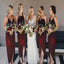 Mismatched Short Straps Simple Popular Bridesmaid Dresses WG752