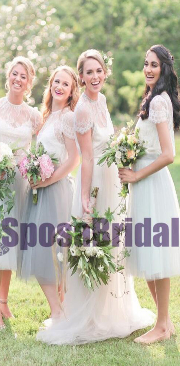 Cap Sleeves Lace Soft Free Custom Bridesmaid Dresses, Most Popular Bri SposaBridal Cap Sleeves Lace Soft Free Custom Bridesmaid Dresses, Most Popular Bri SposaBridal