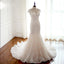 Cap Sleeves Trumpet Sexy Wedding Dresses, High Quality Handmade Bridal Gown with Train , WD0271
