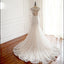 Cap Sleeves Trumpet Sexy Wedding Dresses, High Quality Handmade Bridal Gown with Train , WD0271 - SposaBridal