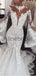 Charming Long Sleeves Lace Mermaid Long Wedding Dresses WD0571