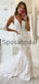Charming Mermaid Beach Unique Lace Romantic Wedding Dresses WD0433