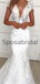 Charming Mermaid Elegant Unqiue Beach Wedding Dresses WD0434